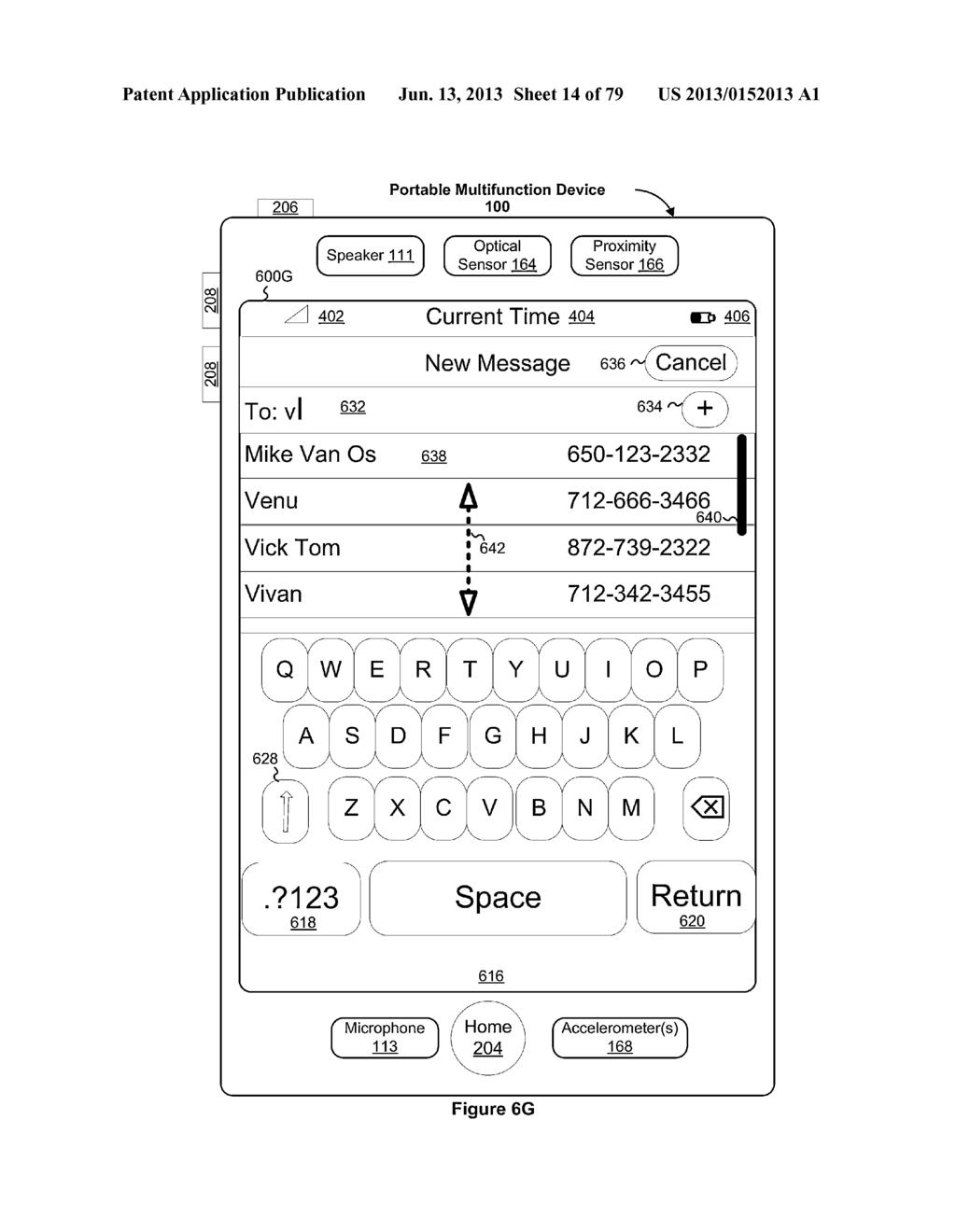 Portable Electronic Device, Method, and Graphical User Interface for     Displaying Electronic Lists and Documents - diagram, schematic, and image 15