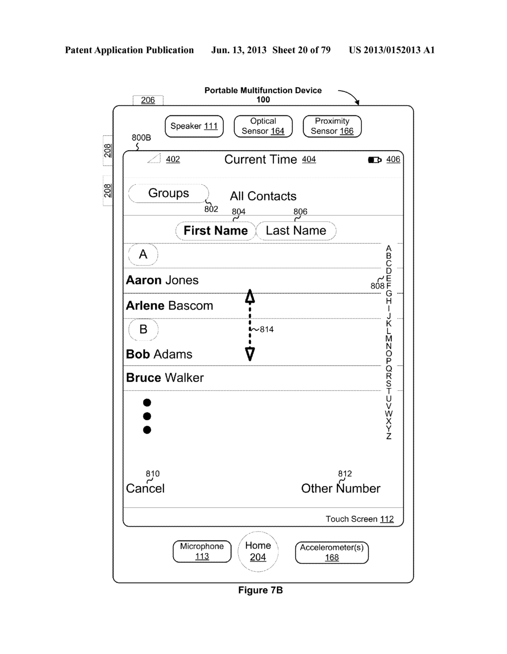 Portable Electronic Device, Method, and Graphical User Interface for     Displaying Electronic Lists and Documents - diagram, schematic, and image 21