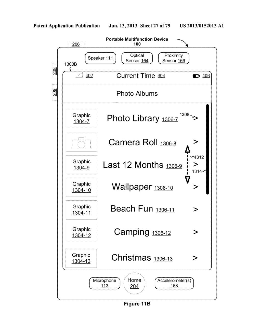 Portable Electronic Device, Method, and Graphical User Interface for     Displaying Electronic Lists and Documents - diagram, schematic, and image 28