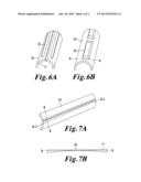 SHOE WITH PROTRUSIONS AND SECURING PORTIONS diagram and image