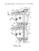 Watering system for planter combination background of the invention diagram and image