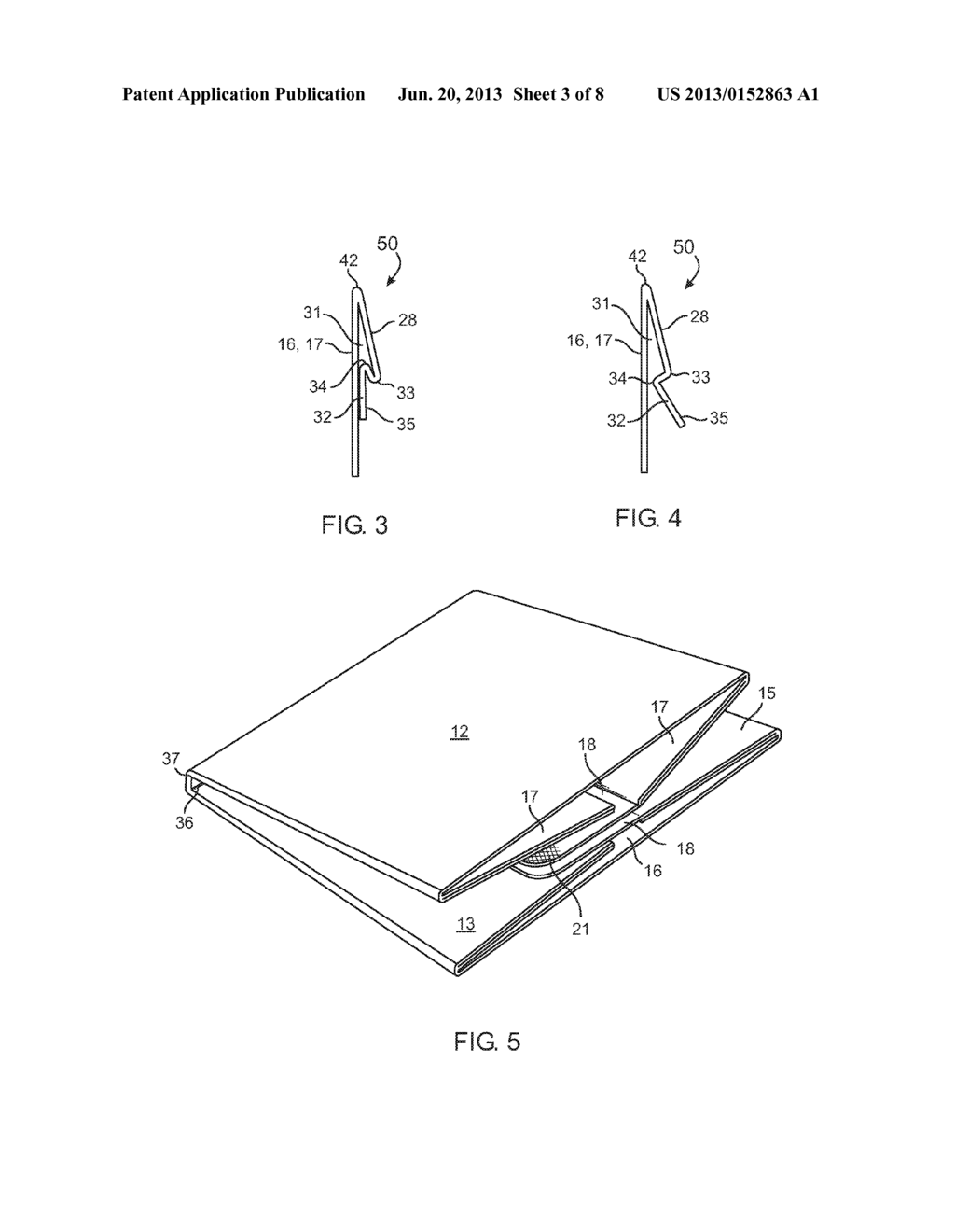 Collapsible disposable cardboard container - diagram, schematic, and image 04