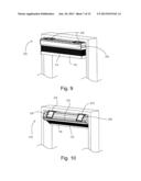 BATTERY-POWERED MOTORIZED WINDOW TREATMENT HAVING A SERVICE POSITION diagram and image