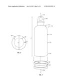 Beverage Container with Hand-Line diagram and image
