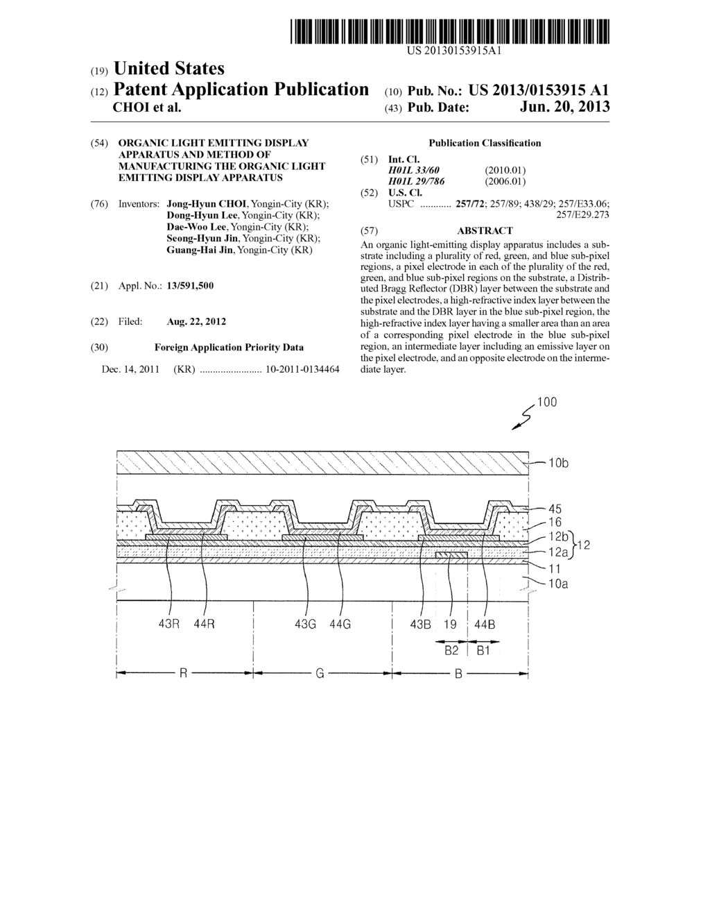 ORGANIC LIGHT EMITTING DISPLAY APPARATUS AND METHOD OF MANUFACTURING THE     ORGANIC LIGHT EMITTING DISPLAY APPARATUS - diagram, schematic, and image 01