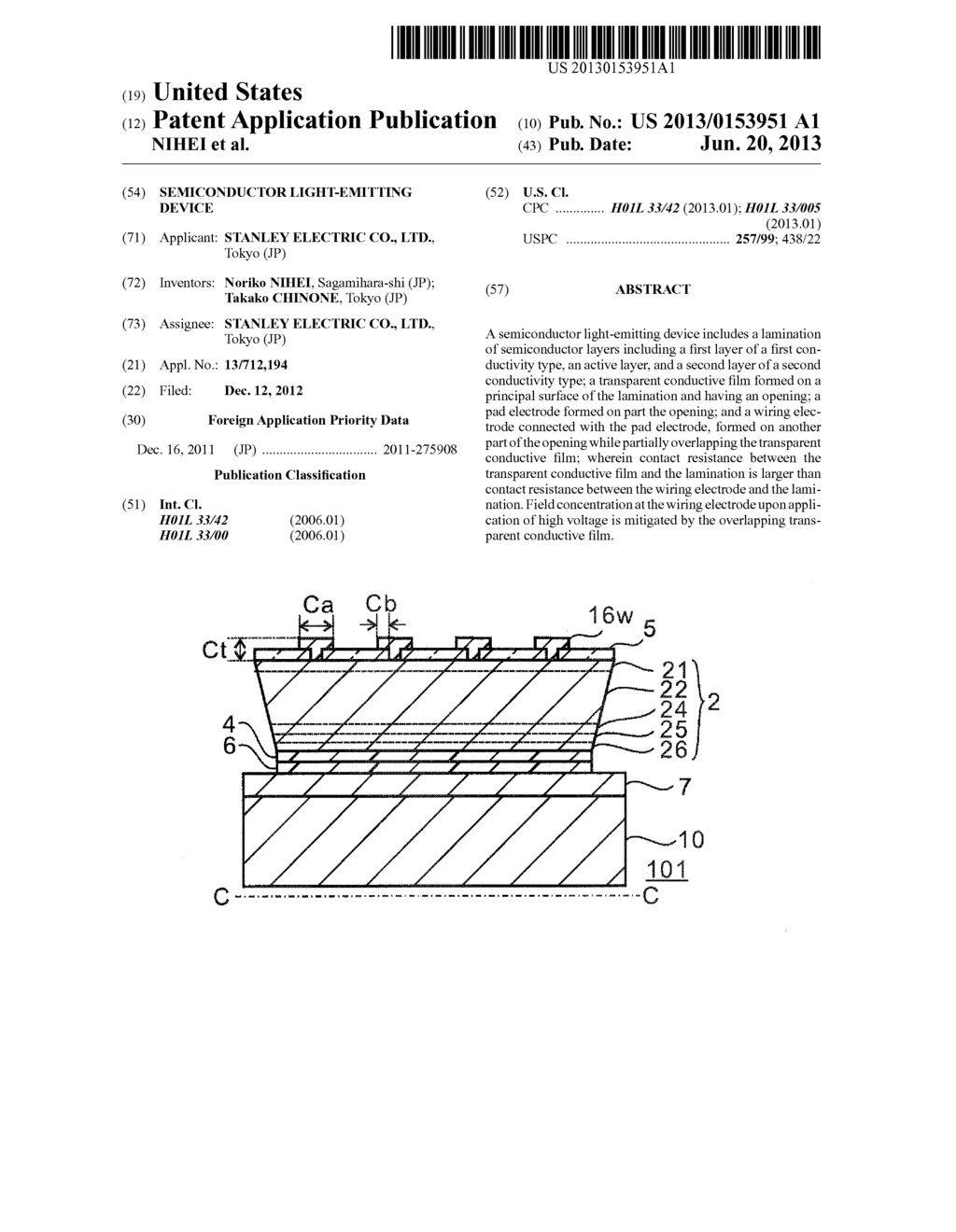 SEMICONDUCTOR LIGHT-EMITTING DEVICE - diagram, schematic, and image 01