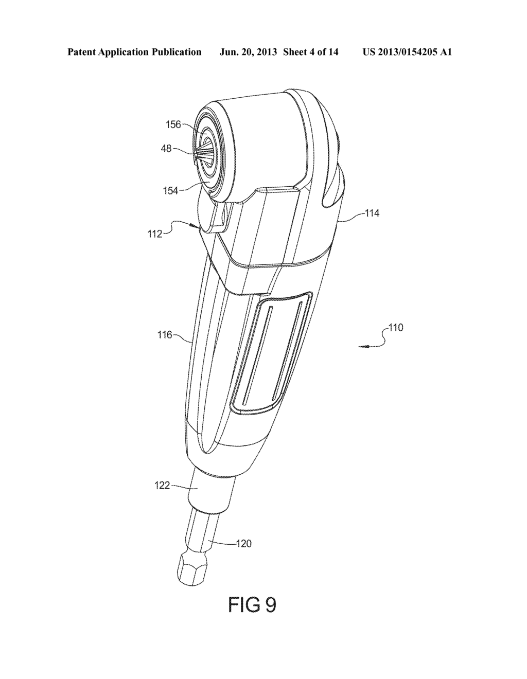 Right Angle Attachment For Power Tools - diagram, schematic, and image 05