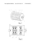 Disk-shaped multi-combined three-dimensional permanent magnet motor diagram and image