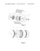 Disk-shaped multi-combined three-dimensional permanent magnet motor diagram and image