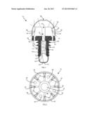 LED ROOM LIGHT WITH MULTIPLE LEDS AND RADIATOR FINS diagram and image