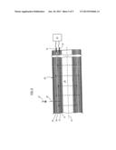 LEAK DETECTION DEVICE, AND COATING INTENDED FOR A FLUID TRANSPORT OR     STORAGE MEMBER AND COMPRISING SAID DETECTION DEVICE diagram and image