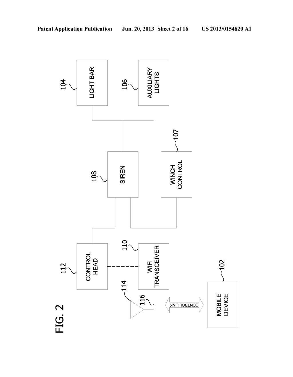 WIRELESS CONTROL AND COORDINATION OF LIGHT BAR AND SIREN - diagram, schematic, and image 03