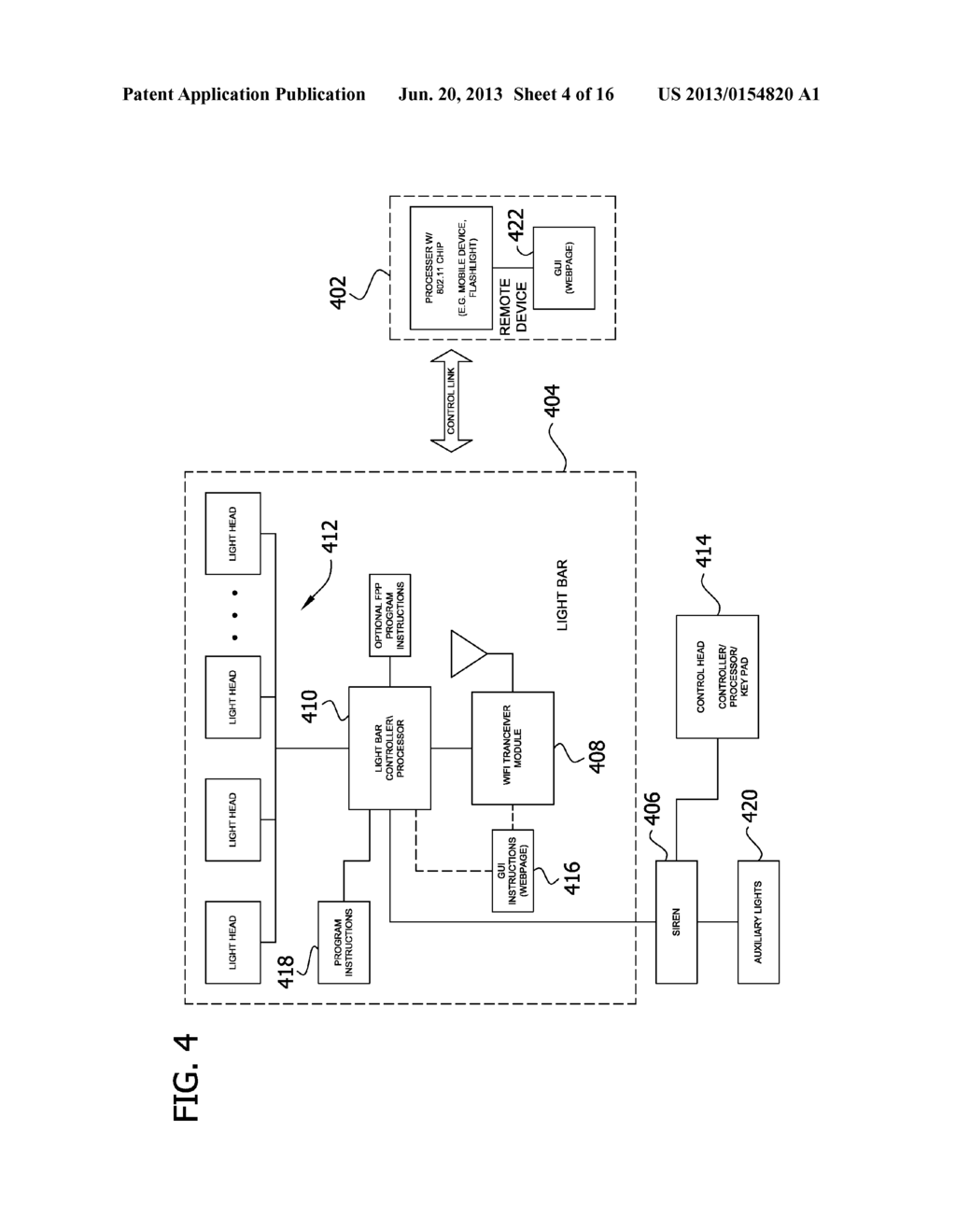 WIRELESS CONTROL AND COORDINATION OF LIGHT BAR AND SIREN - diagram, schematic, and image 05