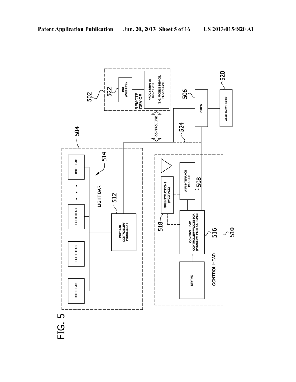 WIRELESS CONTROL AND COORDINATION OF LIGHT BAR AND SIREN - diagram, schematic, and image 06