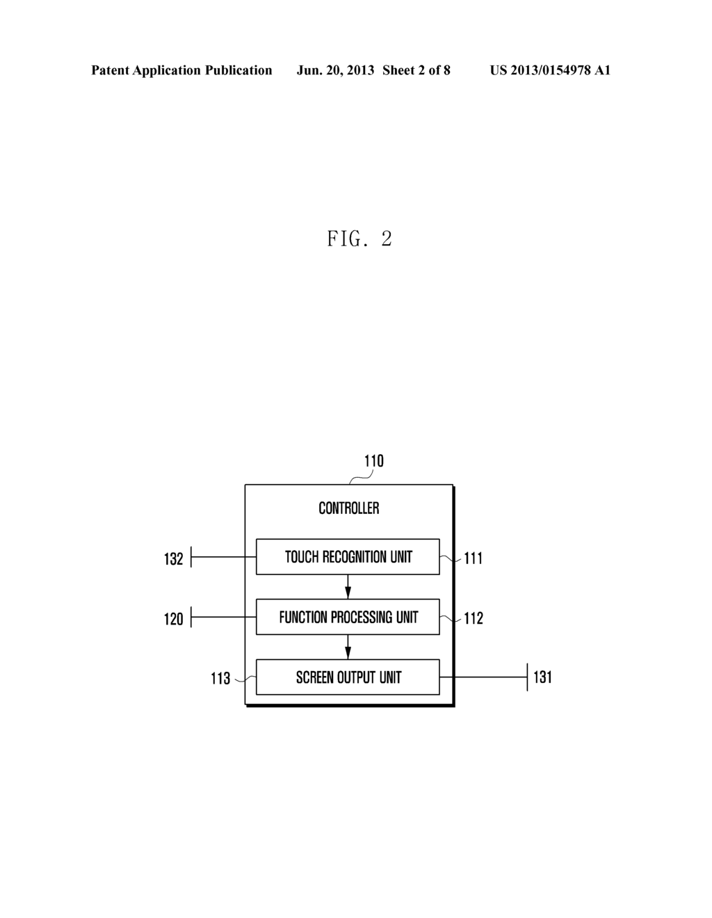 METHOD AND APPARATUS FOR PROVIDING A MULTI-TOUCH INTERACTION IN A PORTABLE     TERMINAL - diagram, schematic, and image 03