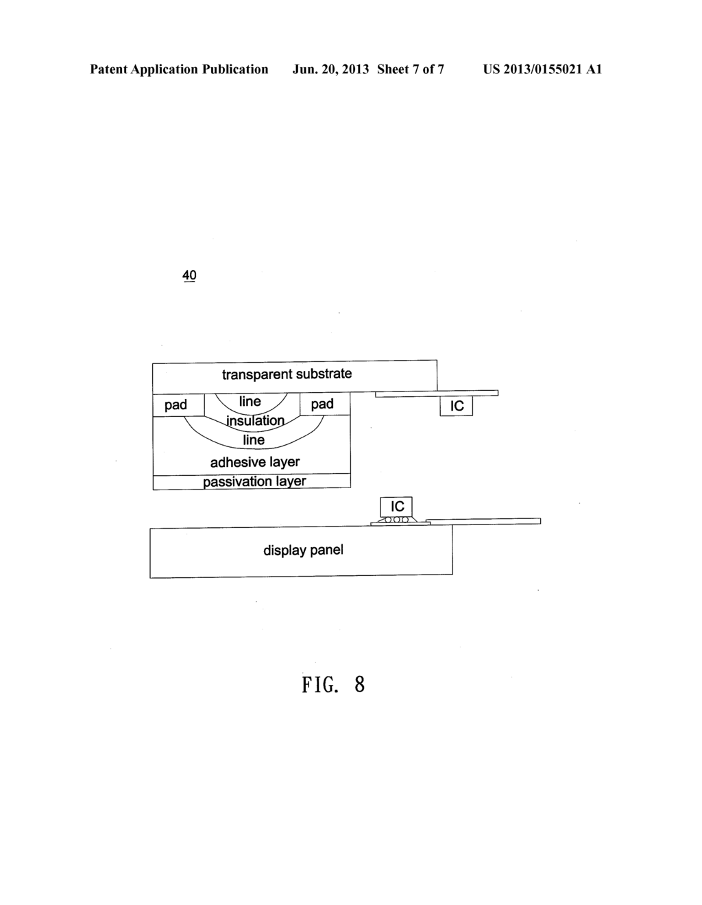 CAPACITIVE TOUCH SENSOR AND FABRICATION METHOD THEREOF AND CAPACITIVE     TOUCH PANEL - diagram, schematic, and image 08