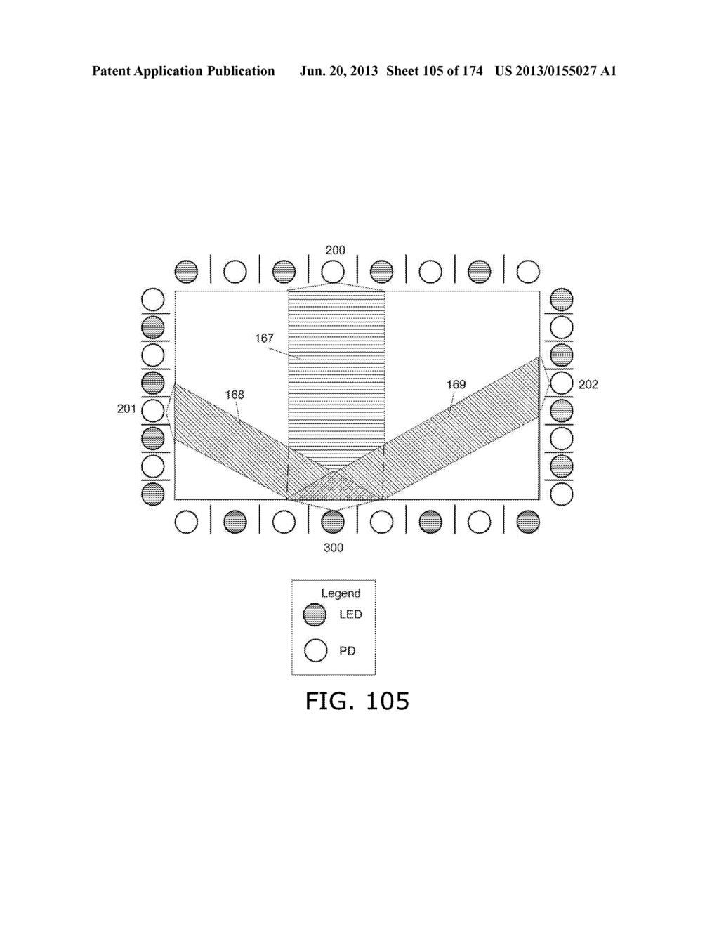 OPTICAL TOUCH SCREEN SYSTEMS USING TOTAL INTERNAL REFLECTION - diagram, schematic, and image 106