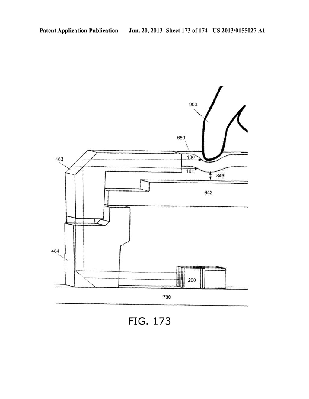 OPTICAL TOUCH SCREEN SYSTEMS USING TOTAL INTERNAL REFLECTION - diagram, schematic, and image 174