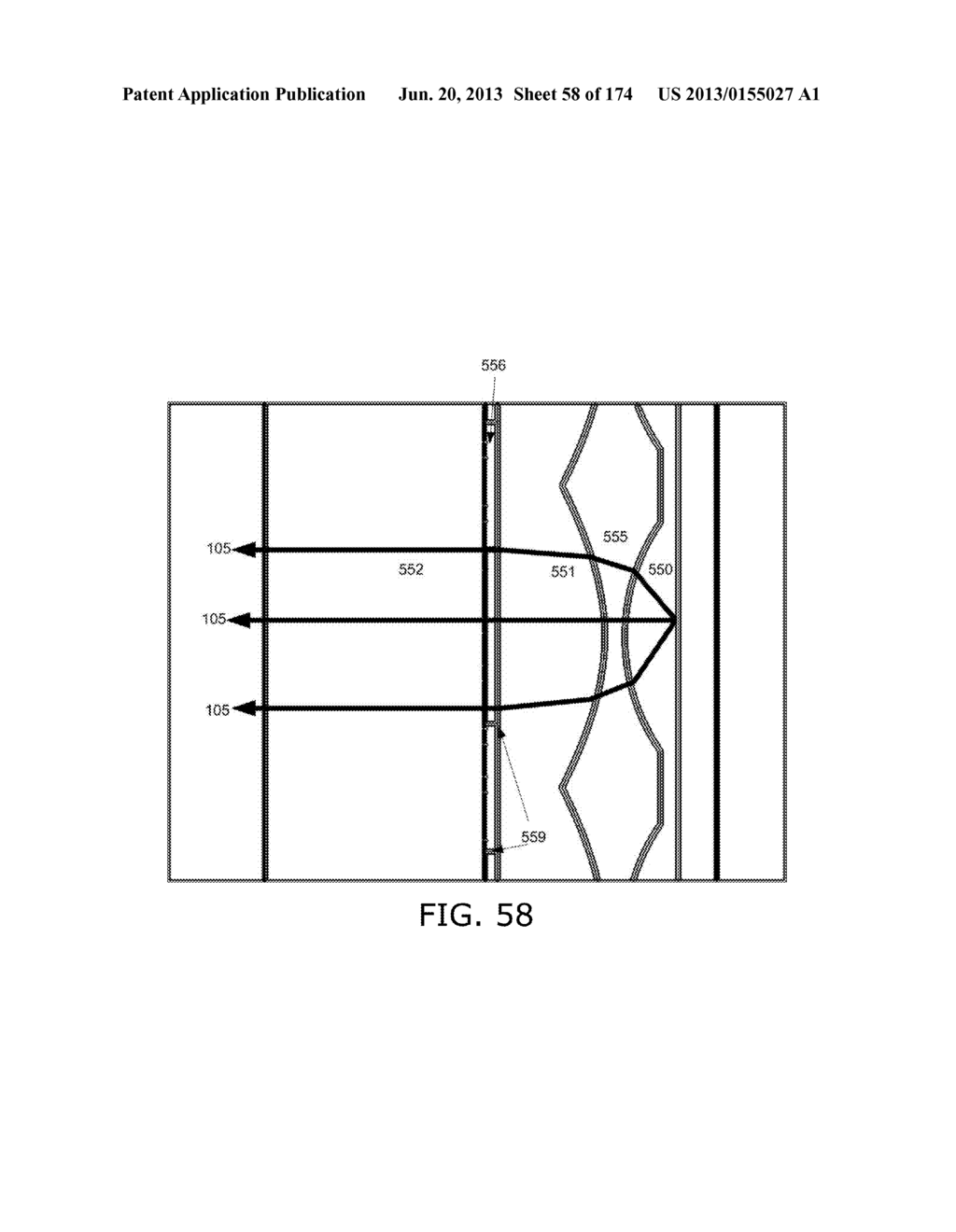 OPTICAL TOUCH SCREEN SYSTEMS USING TOTAL INTERNAL REFLECTION - diagram, schematic, and image 59