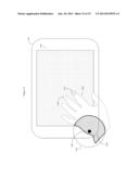 METHOD FOR USER INPUT FROM ALTERNATIVE TOUCHPADS OF A HANDHELD     COMPUTERIZED DEVICE diagram and image