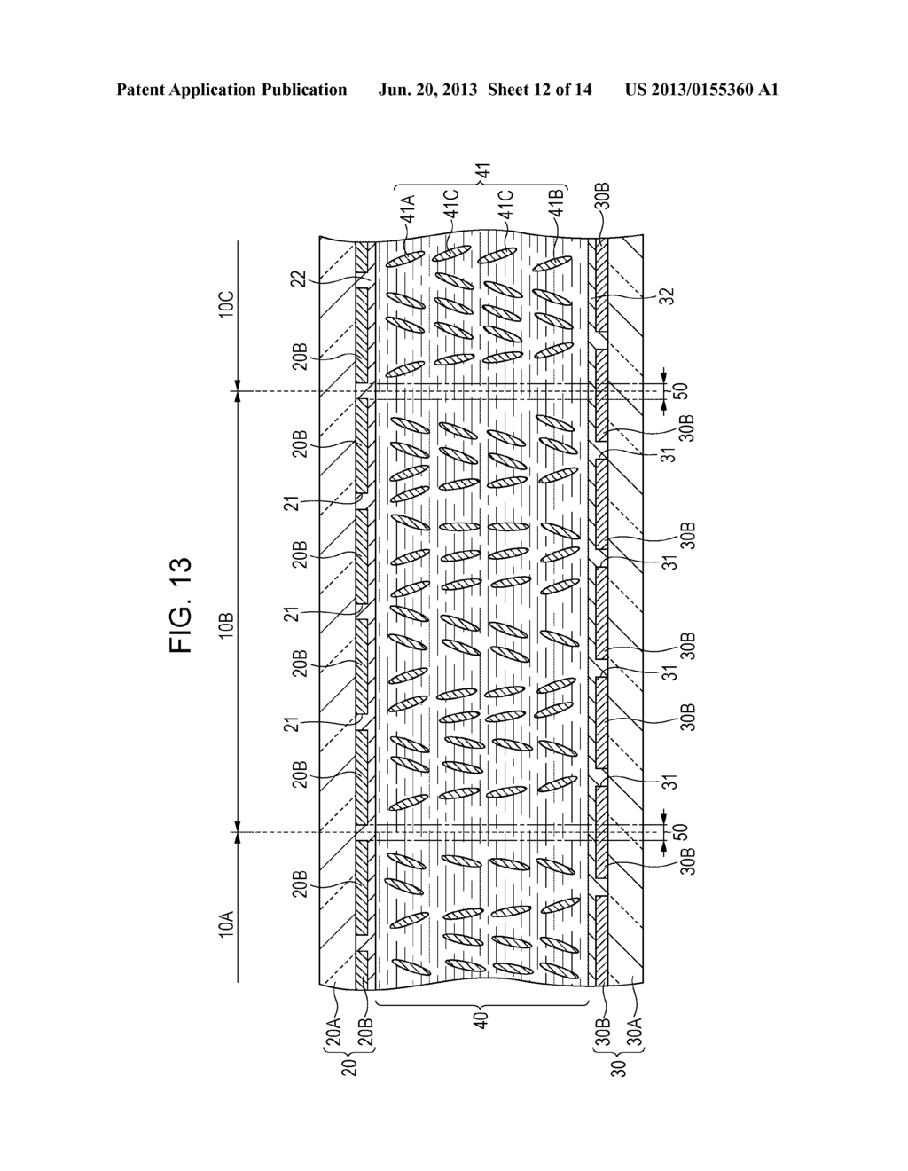 LIQUID CRYSTAL DISPLAY DEVICE AND METHOD OF MANUFACTURING THE SAME - diagram, schematic, and image 13