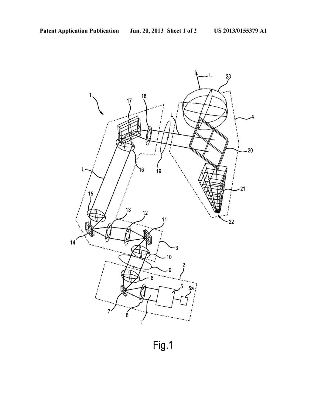 Projection Device and Method for Operating a Projection Device - diagram, schematic, and image 02