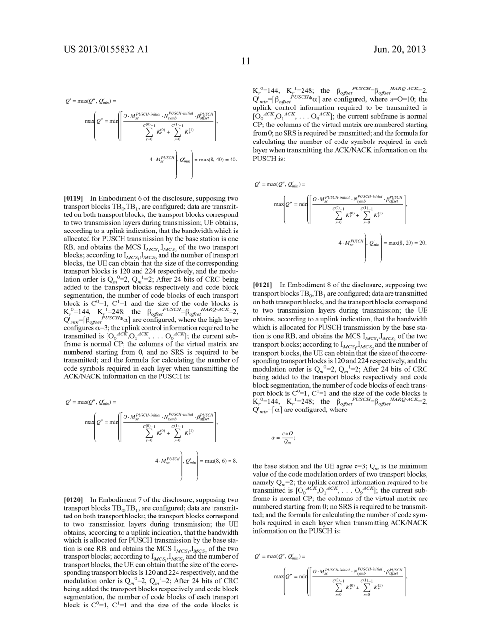 Method and terminal for transmitting uplink control information and method     and apparatus for determining the number of coded symbol - diagram, schematic, and image 14