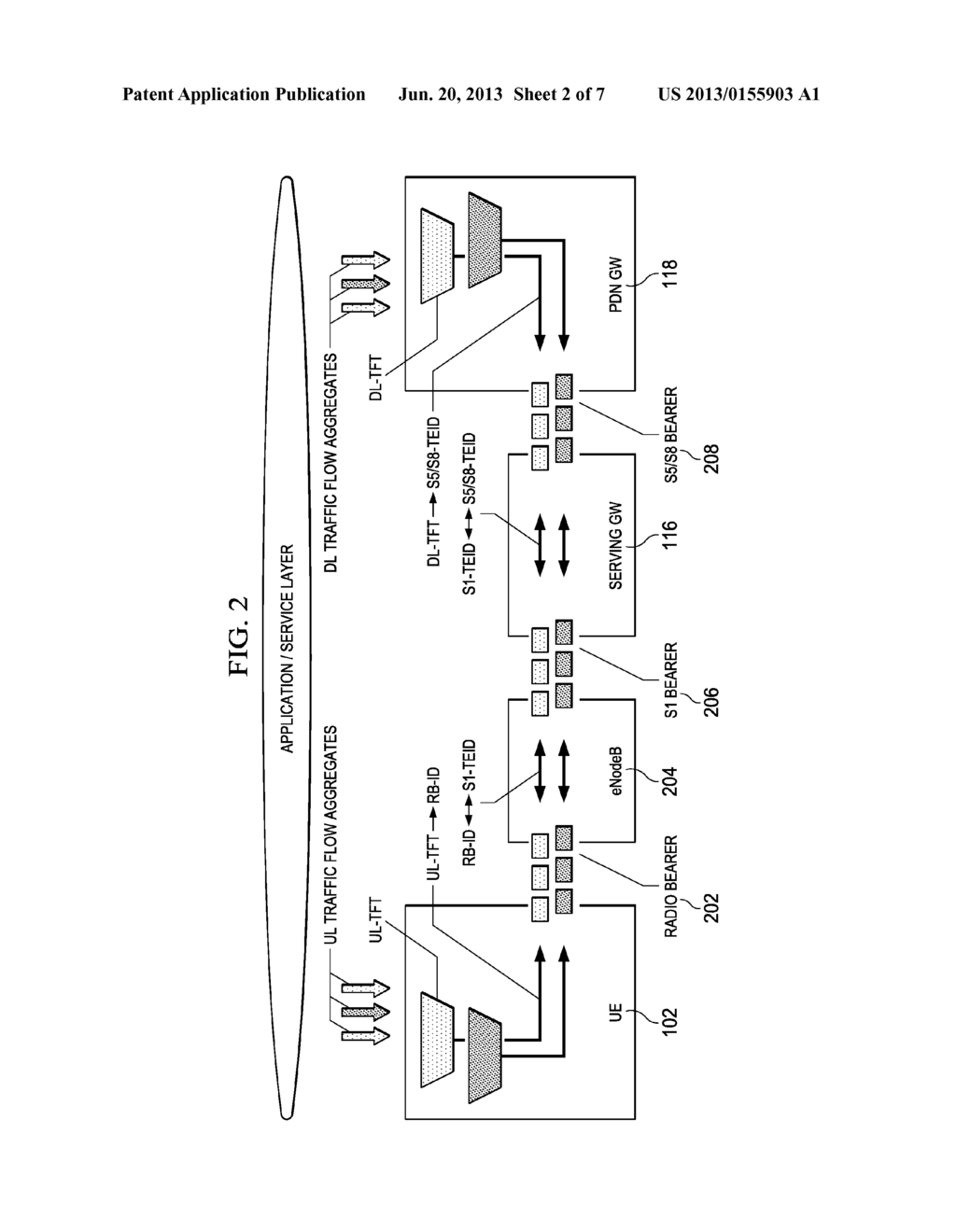 System and Method of Radio Bearer Management for Multiple Point     Transmission - diagram, schematic, and image 03