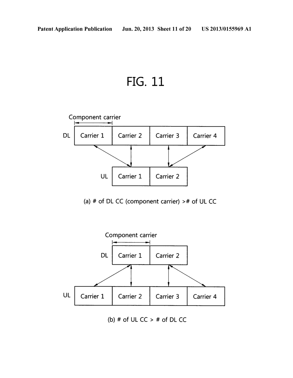 COMMUNICATION METHOD FOR A TERMINAL IN A MULTI-CARRIER SYSTEM USING A     PLURALITY OF COMPONENT CARRIERS - diagram, schematic, and image 12