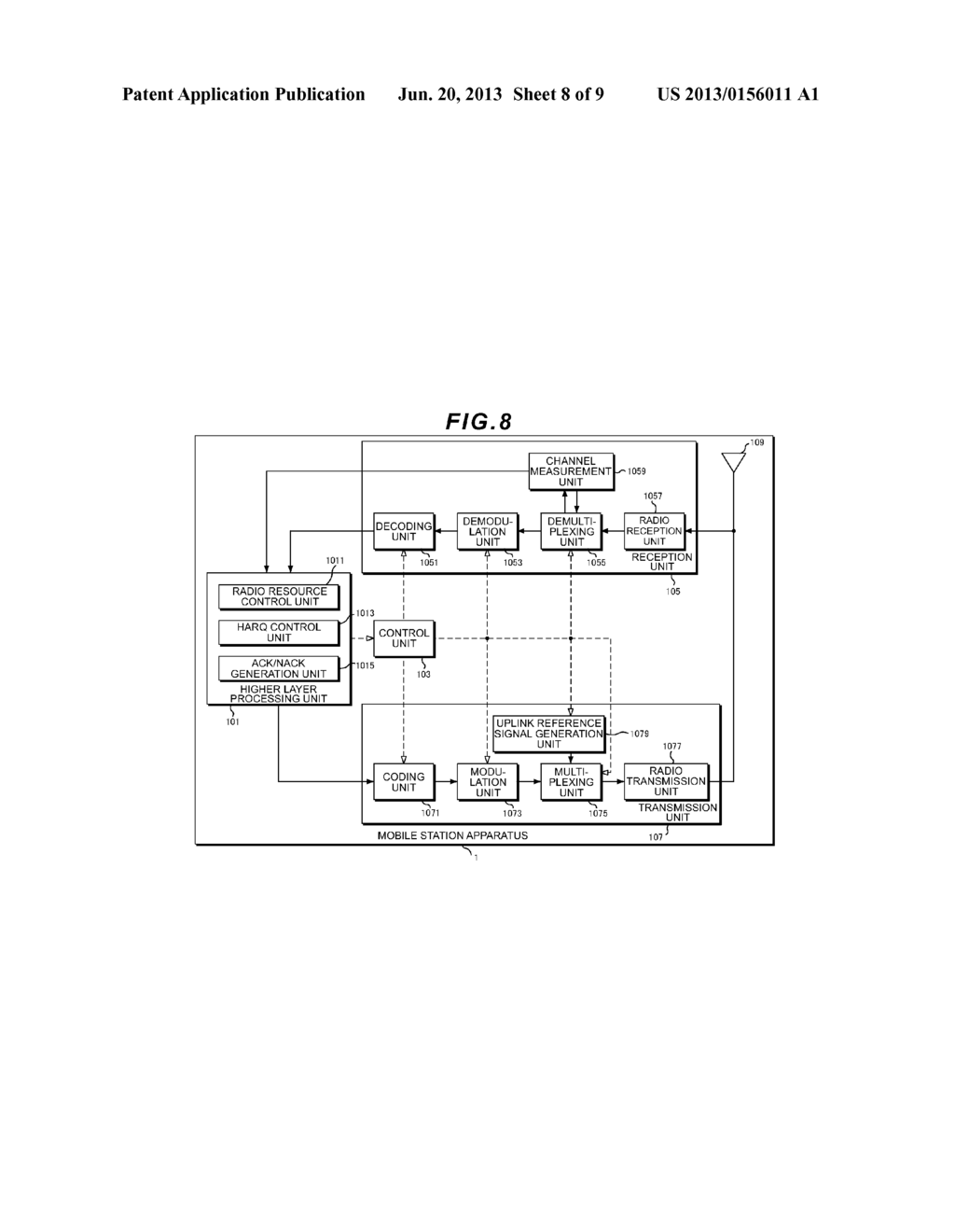 MOBILE STATION APPARATUS, BASE STATION APPARATUS, WIRELESS COMMUNICATION     SYSTEM, WIRELSS COMMUNICATION METHOD AND INTEGRATED  CIRCUIT - diagram, schematic, and image 09