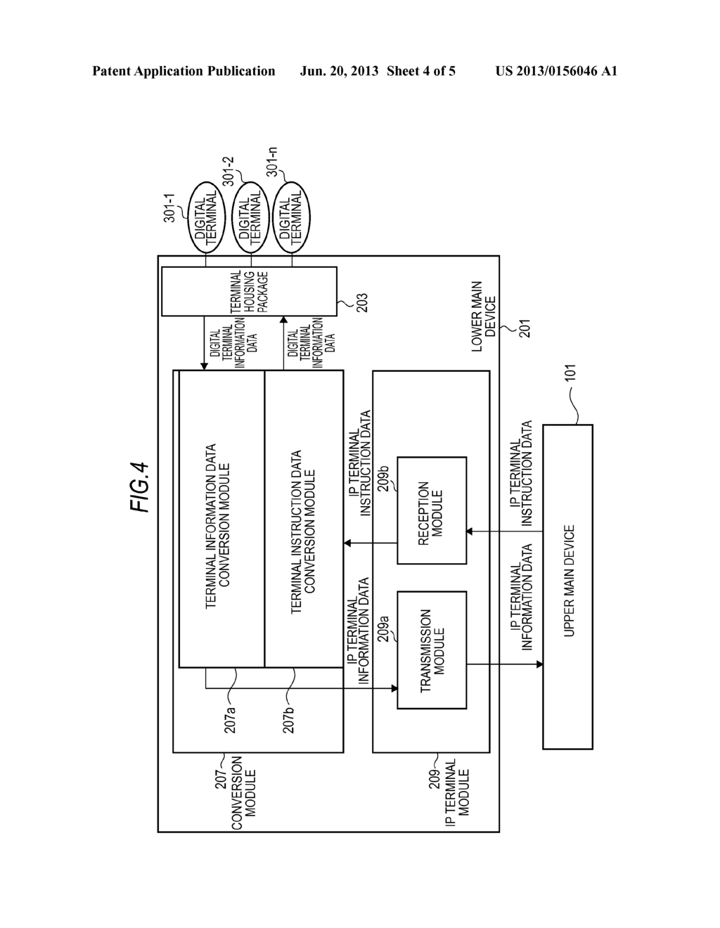 LOWER MAIN DEVICE AND NON-IP TERMINAL HOUSING METHOD - diagram, schematic, and image 05