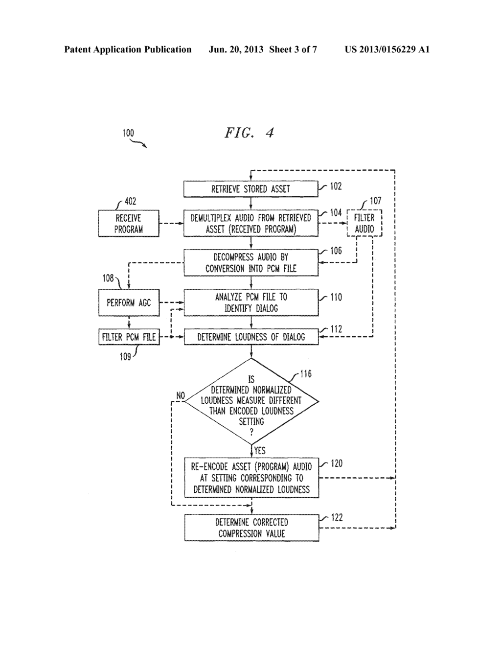 METHODS AND SYSTEMS FOR DETERMINING AUDIO LOUDNESS LEVELS IN PROGRAMMING - diagram, schematic, and image 04