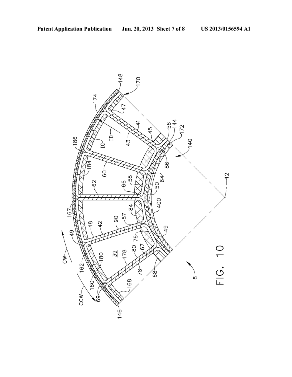 COMPOSITE ROTOR AND VANE ASSEMBLIES WITH INTEGRAL AIRFOILS - diagram, schematic, and image 08