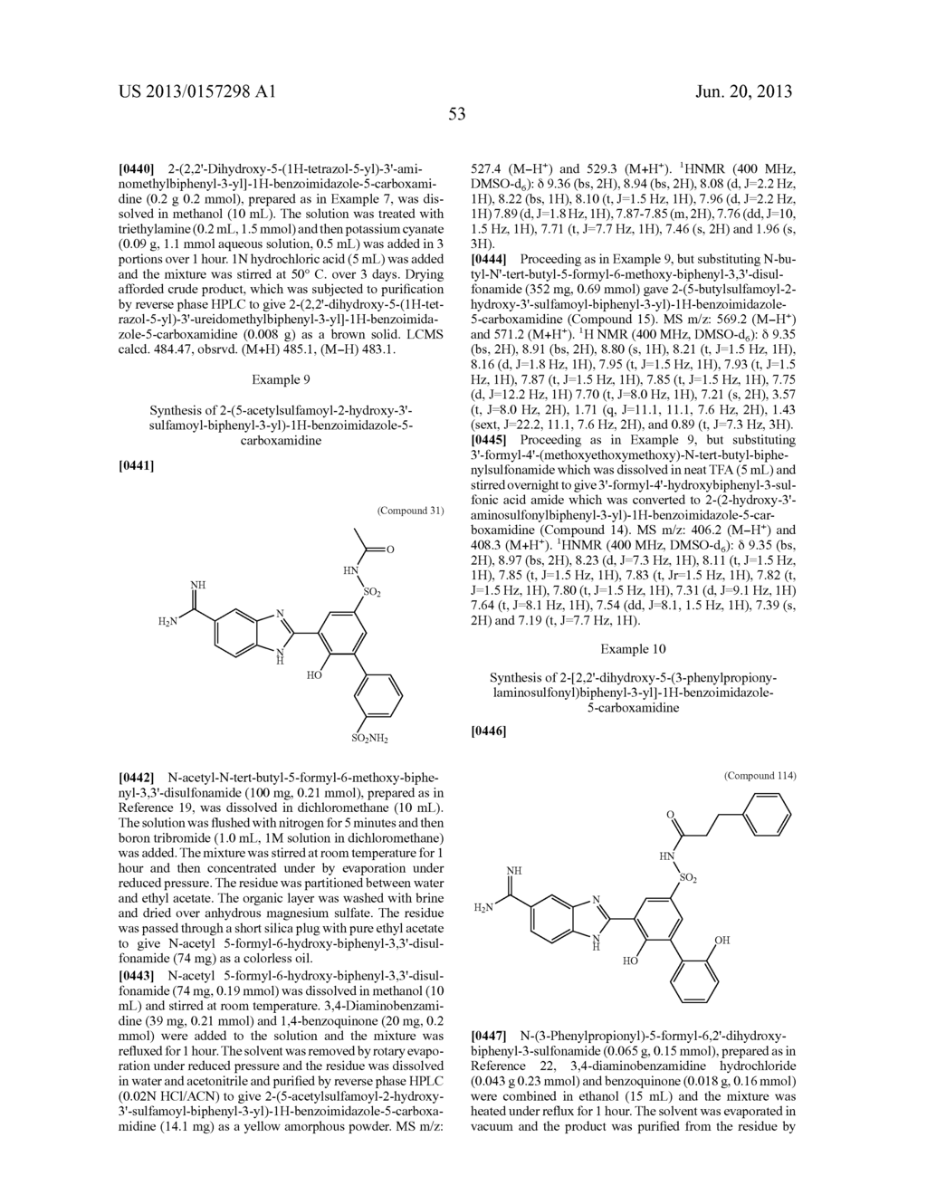 2-(2-Hydroxybiphenyl-3-yl)-1H-Benzoimidazole-5-Carboxamidine Derivatives     as Factor VIIA Inhibitors - diagram, schematic, and image 54