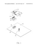 ATTACHMENT MECHANISM FOR ELECTRONIC COMPONENT diagram and image