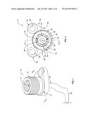 COAXIAL CONNECTOR WITH COUPLING NUT diagram and image