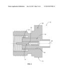 COAXIAL CONNECTOR WITH COUPLING NUT diagram and image