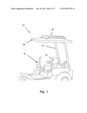 FAN AND CANOPY ASSEMBLY FOR RIDING VEHICLE diagram and image