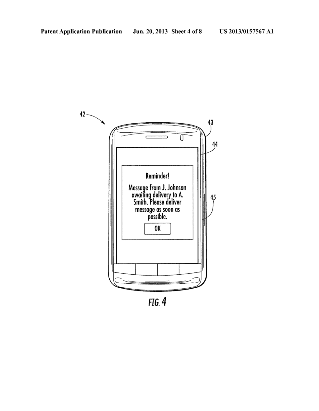 WIRELESS COMMUNICATIONS SYSTEM PROVIDING WIRELESS MESSAGE DATA DELIVERY     THROUGH INTERMEDIARY WIRELESS COMMUNICATIONS DEVICE AND RELATED METHODS - diagram, schematic, and image 05