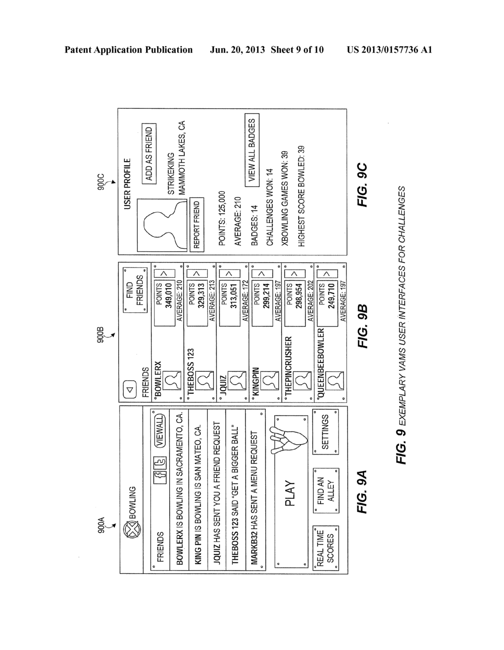 Systems and Methods for Playing and Managing Virtual Activities Via User     Devices - diagram, schematic, and image 10