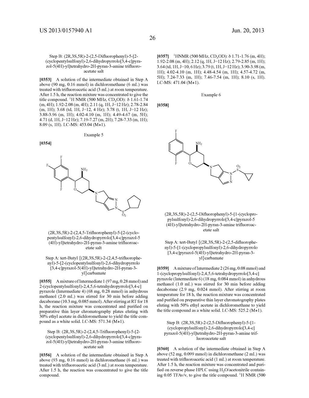 AMINOTETRAHYDROPYRANS AS DIPEPTIDYL PEPTIDASE-IV INHIBITORS FOR THE     TREATMENT OR PREVENTION OF DIABETES - diagram, schematic, and image 27