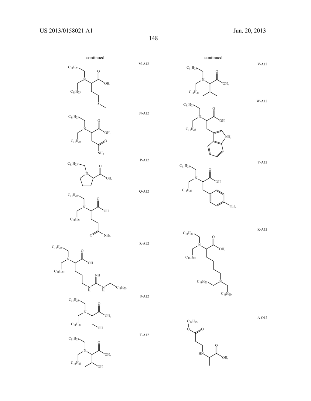 AMINO ACID-, PEPTIDE-AND POLYPEPTIDE-LIPIDS, ISOMERS, COMPOSITIONS, AND     USES THEREOF - diagram, schematic, and image 153