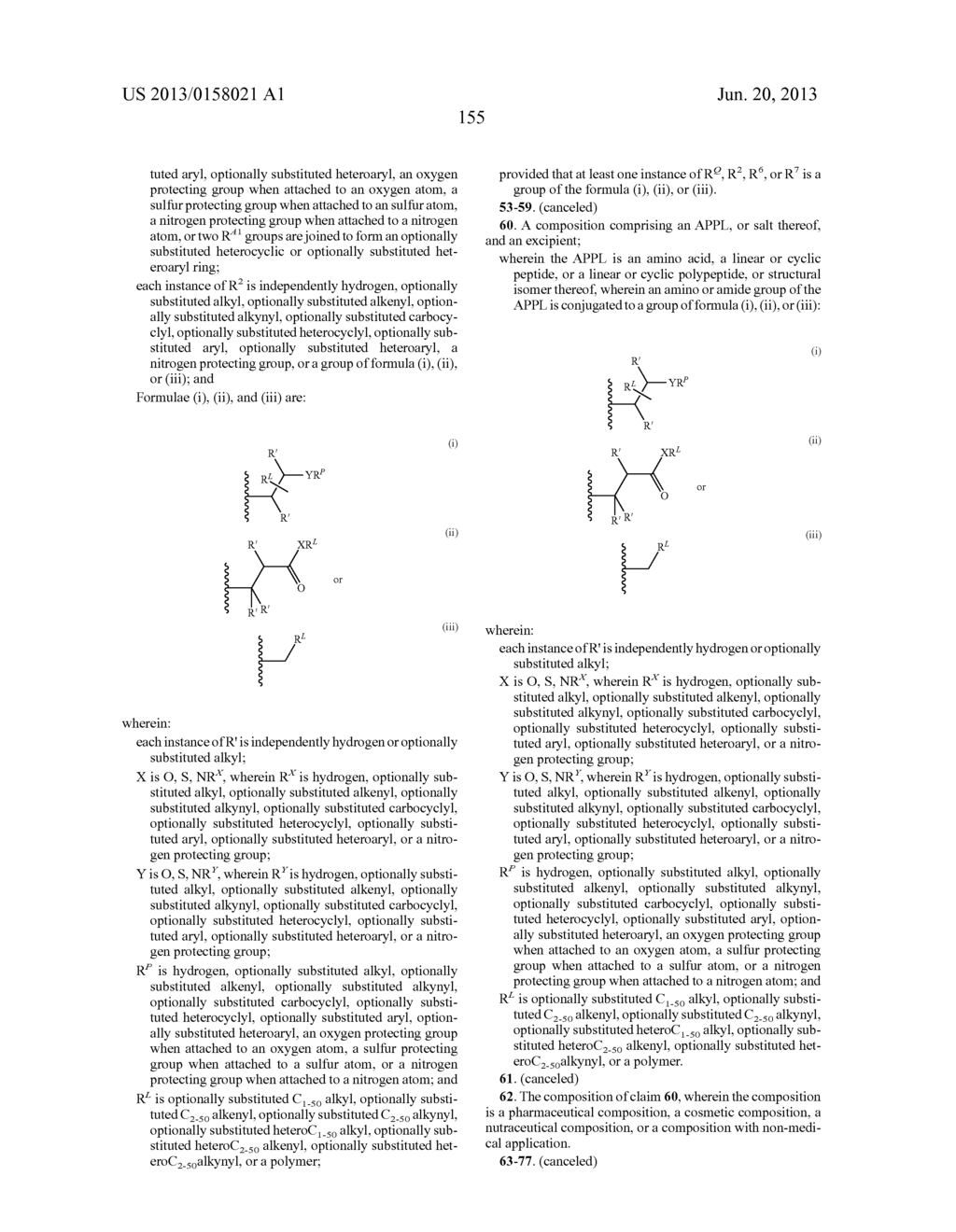 AMINO ACID-, PEPTIDE-AND POLYPEPTIDE-LIPIDS, ISOMERS, COMPOSITIONS, AND     USES THEREOF - diagram, schematic, and image 160