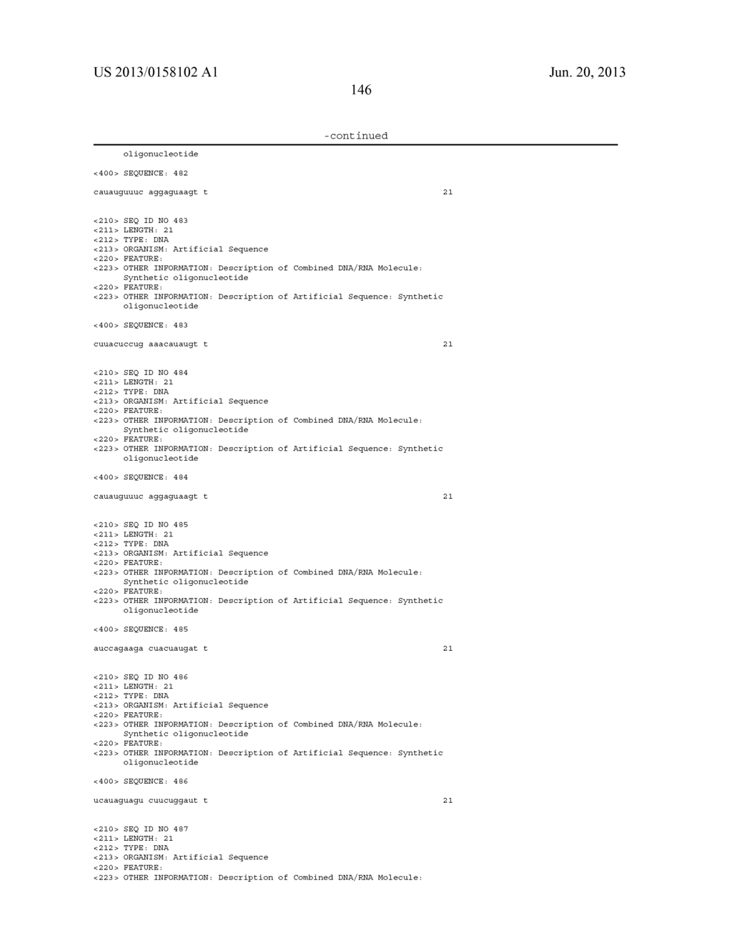 Compositions and Methods for Inhibiting Expression of a Gene from the JC     Virus - diagram, schematic, and image 147