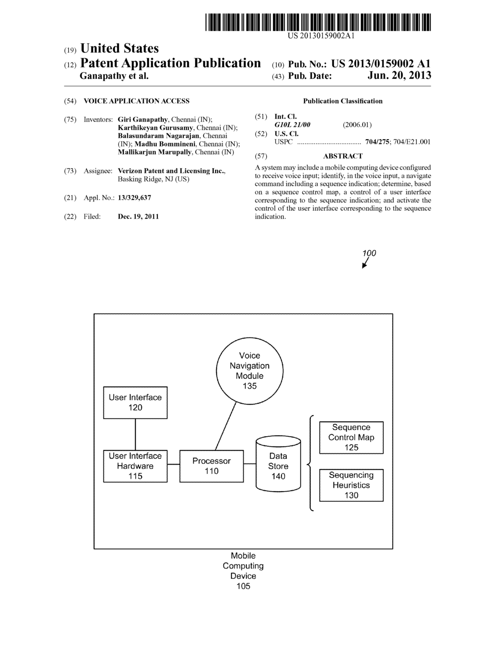 VOICE APPLICATION ACCESS - diagram, schematic, and image 01