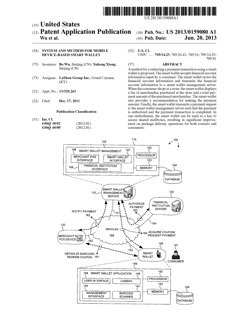 System and Method for Mobile Device-Based Smart Wallet - diagram, schematic, and image 01