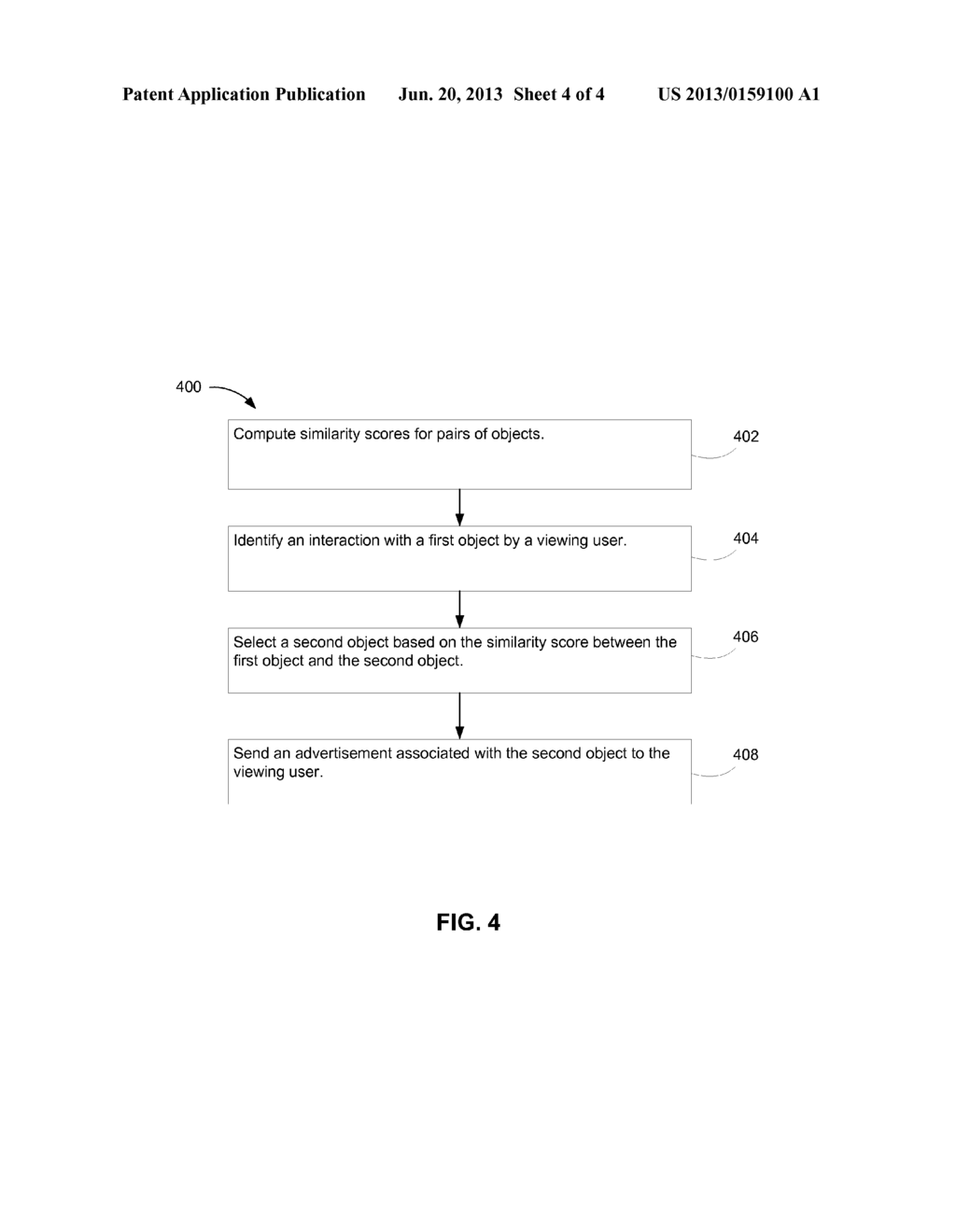 SELECTING ADVERTISEMENTS FOR USERS OF A SOCIAL NETWORKING SYSTEM USING     COLLABORATIVE FILTERING - diagram, schematic, and image 05