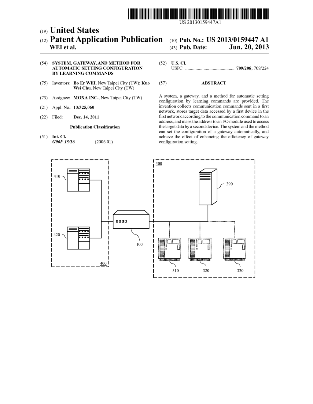 SYSTEM, GATEWAY, AND METHOD FOR AUTOMATIC SETTING CONFIGURATION BY     LEARNING COMMANDS - diagram, schematic, and image 01