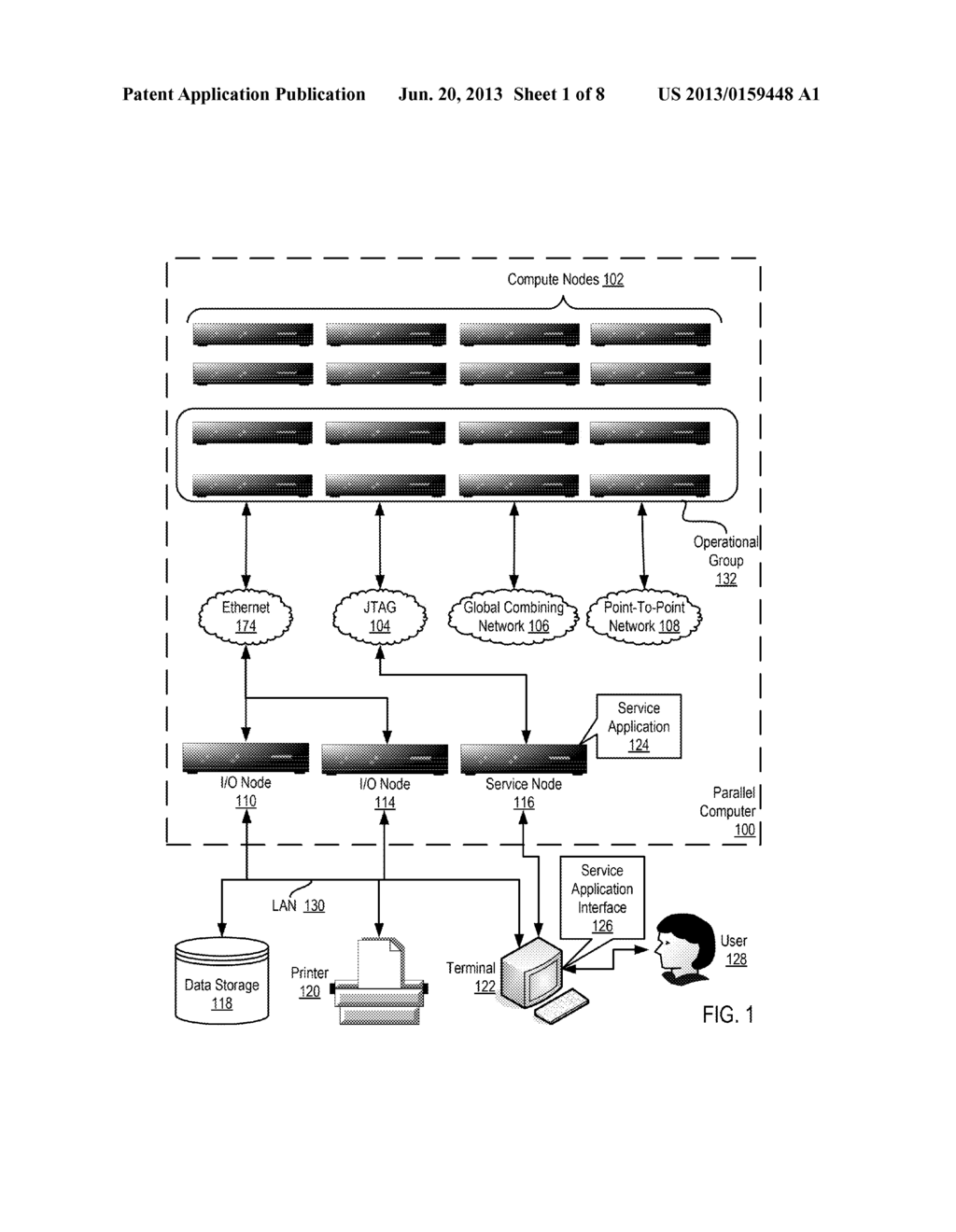 Optimized Data Communications In A Parallel Computer - diagram, schematic, and image 02