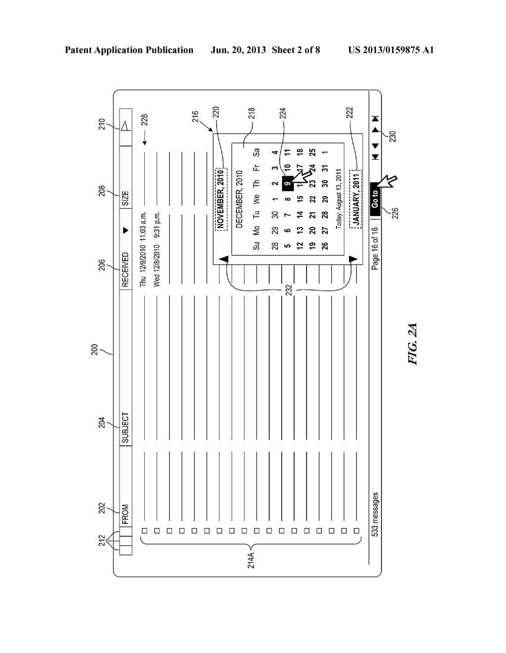 GRAPHICAL USER INTERFACE TO FACILITATE SELECTABLE PRESENTATION POINT OF     MESSAGE LIST - diagram, schematic, and image 03